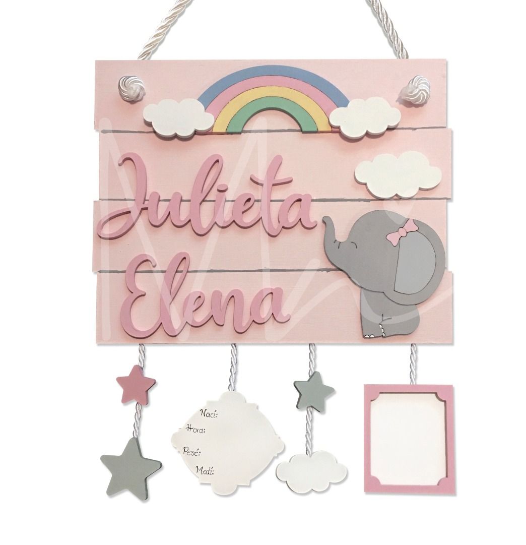  Personalizado lona Anuncio regalo, personalizado bebé nombre,  fecha de nacimiento, peso estadísticas, recién nacido Mariposa Nursery Wall  Art Decor, 100% marco de madera construcción, listo para colgar : Bebés