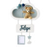 NUBE BLANCA CON OSITO FELIPE-LETRERO PARA BEBÉ