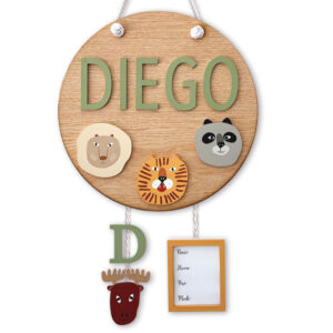 MODELO DIEGO CON ANIMALITOS - LETRERO PARA BEBÉ