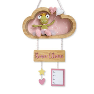 NUBE RANITA RENEE - LETRERO PARA BEBÉ