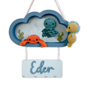 NUBE DEL MAR NIÑO - LETRERO PARA BEBÉ