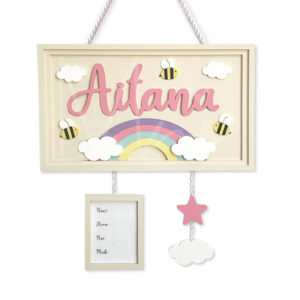 MODELO AITANA CON ABEJAS - LETRERO PARA BEBÉ