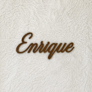 ENRIQUE - NOMBRE REALZADO PARA DECORACIÓN DE PARED